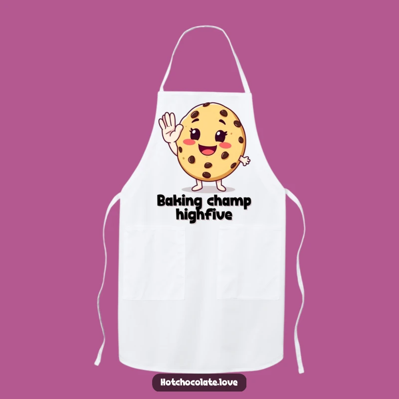 Funny High-Five Cookie Apron - Enthusiastic Kitchen Companion