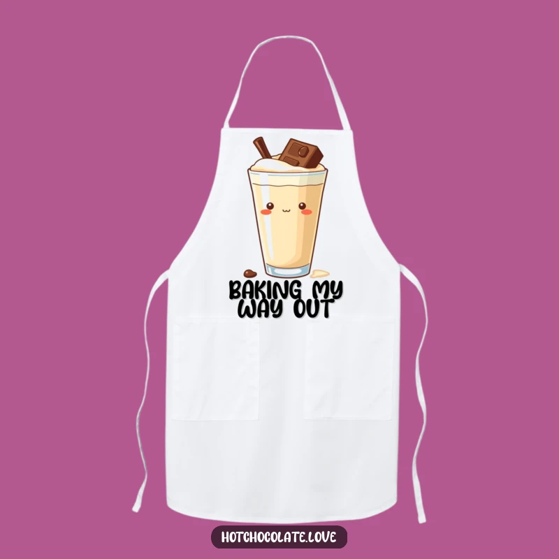 Funny Curious Chocolate Chip Apron: Cook with Playful Intrigue and Delicious Flair