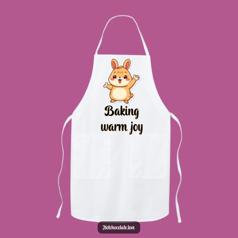 Funny Cinnamon Bun Apron: Proud Character Posing, Chef's Hilarious Kitchen Gift