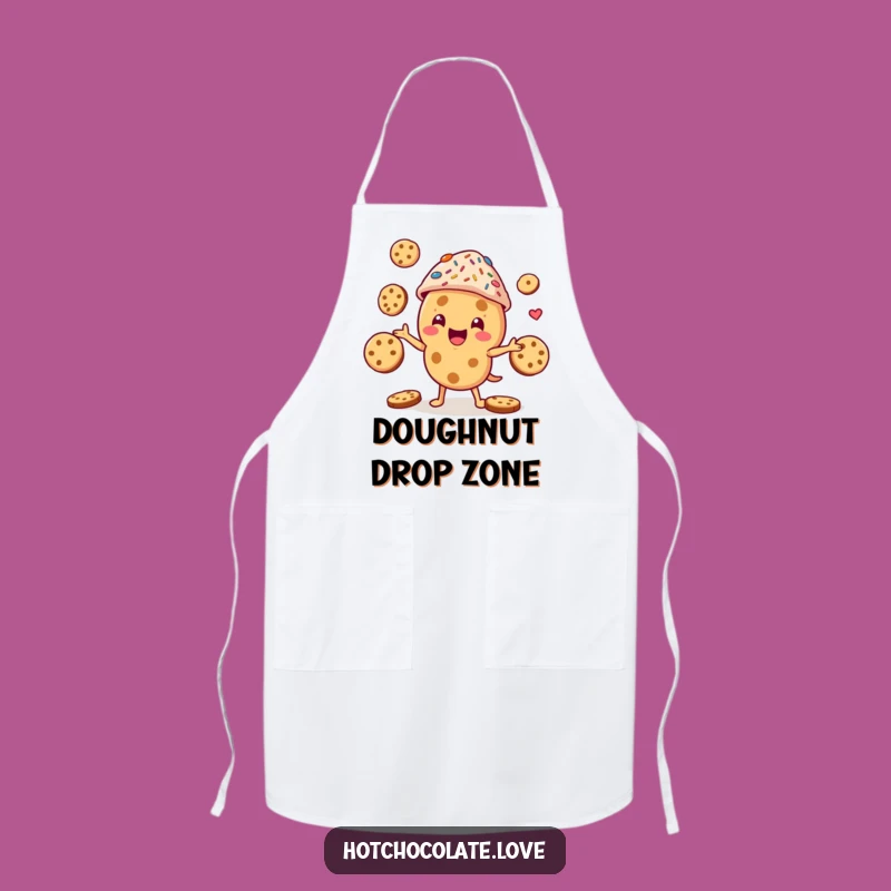 Funny Cookie Juggler Apron: Cheerful Sprinkle Hat Baker's Funny Gift Wear