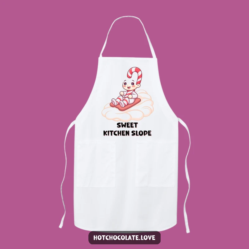 Funny Candy Cane Whipped Cream Apron - Festive Chef's Gift