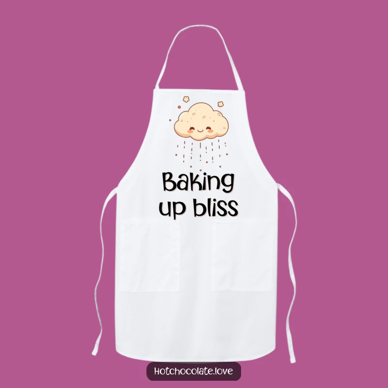 Funny Cocoa Cloud Apron: Hilarious Chocolate Raining Kitchen Fun