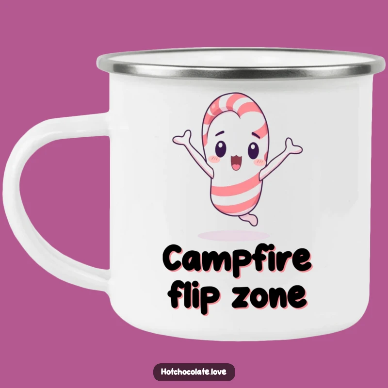 Funny Candy Cane Cartwheel Camping Mug: Durable Surprise Character, Excellent Funny Gift