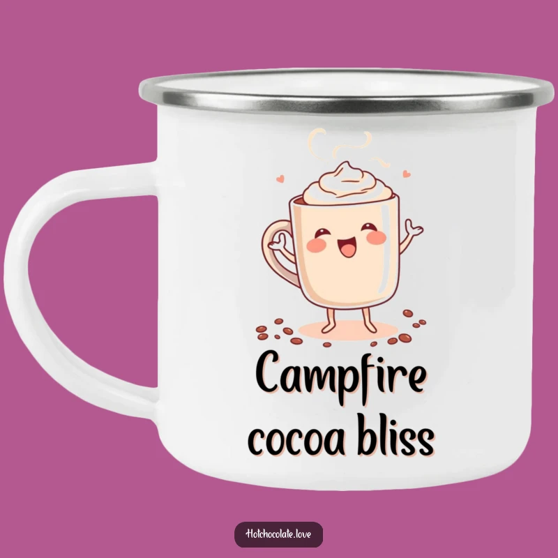 Funny Hot Chocolate Dance Camping Mug - Adventure-Ready Steaming Cup, Perfect Funny Gift