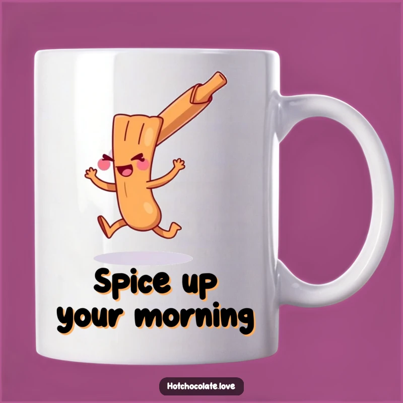 Funny Cinnamon Stick Hop Mug: Playful Spice Design Makes a Perfect Gift