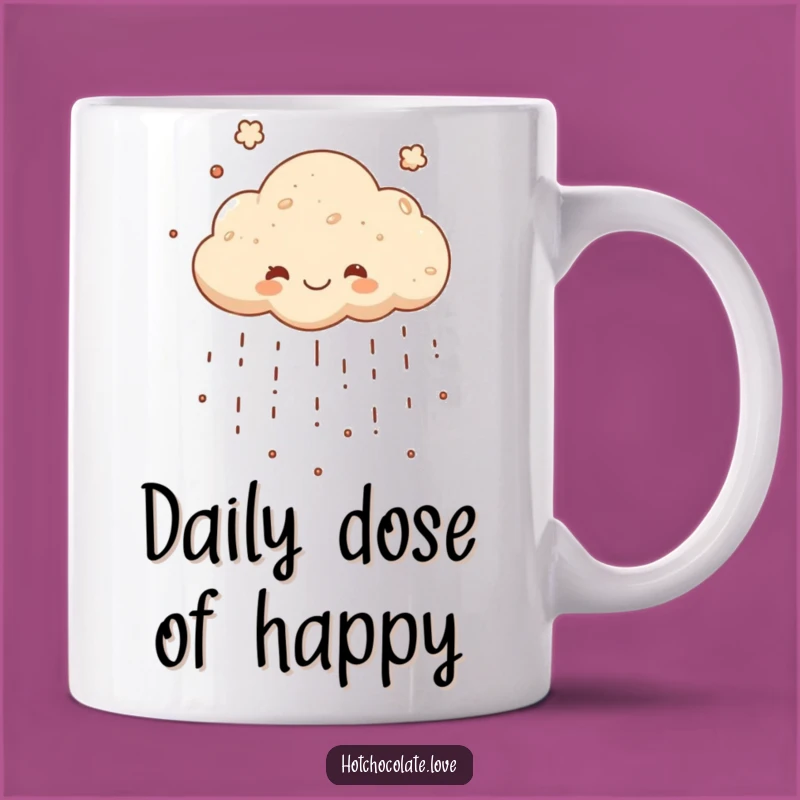 Funny Cocoa Cloud Mug: Hilarious Raining Chocolate Powder Gift