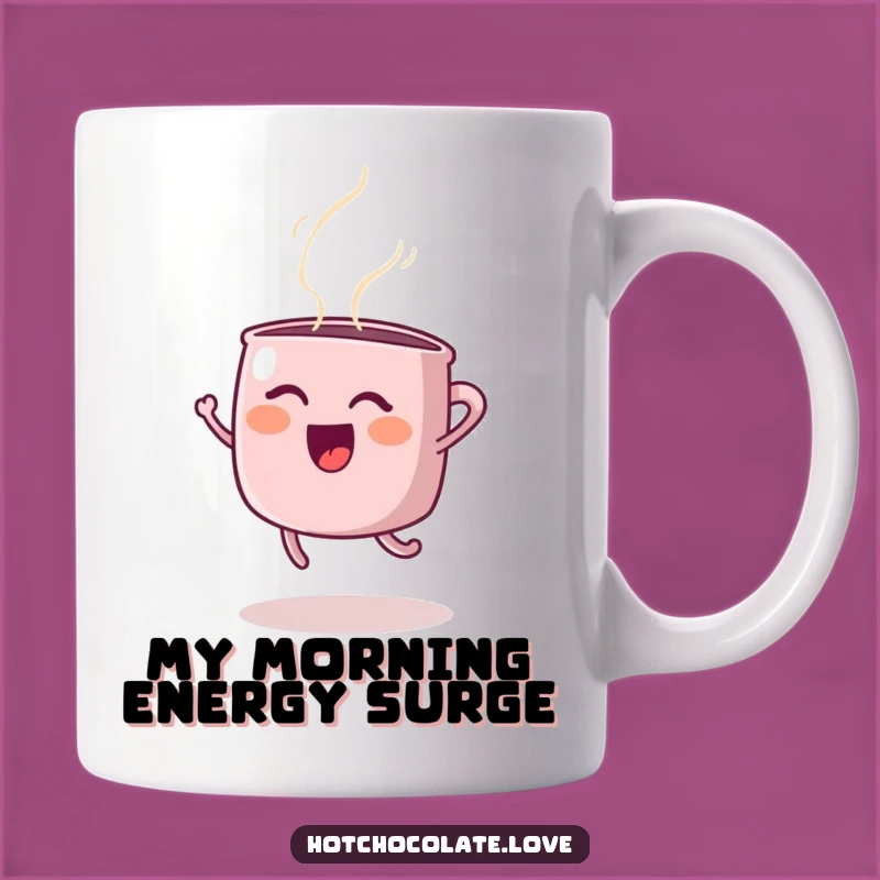 Funny Steaming Mug Joyful Jump Mug - Perfect Humorous Gift for Coffee Lovers