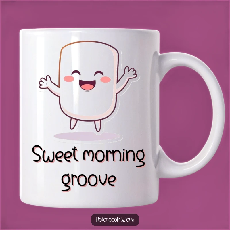 Funny Marshmallow Dance Mug: Silly Treat Gift, Perfect for Sweet Mornings