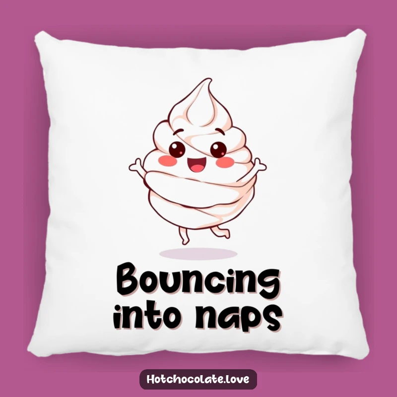 Funny Whipped Cream Pillow: Cozy Comfort with a Bouncing Sweet Treat
