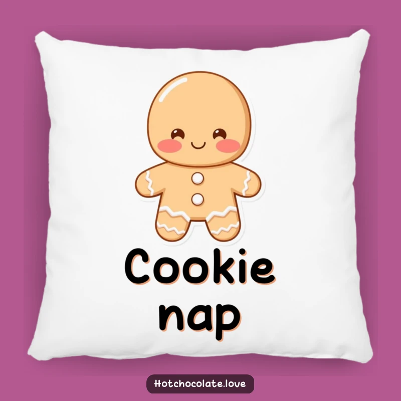 Comfy Funny Shy Gingerbread Man Pillow: Cozy Decor with a Sweet Embrace