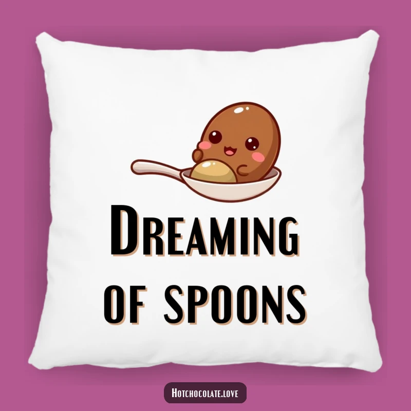 Funny Giggling Cocoa Bean Spoon Pillow - Comfy & Cute Decor Gift