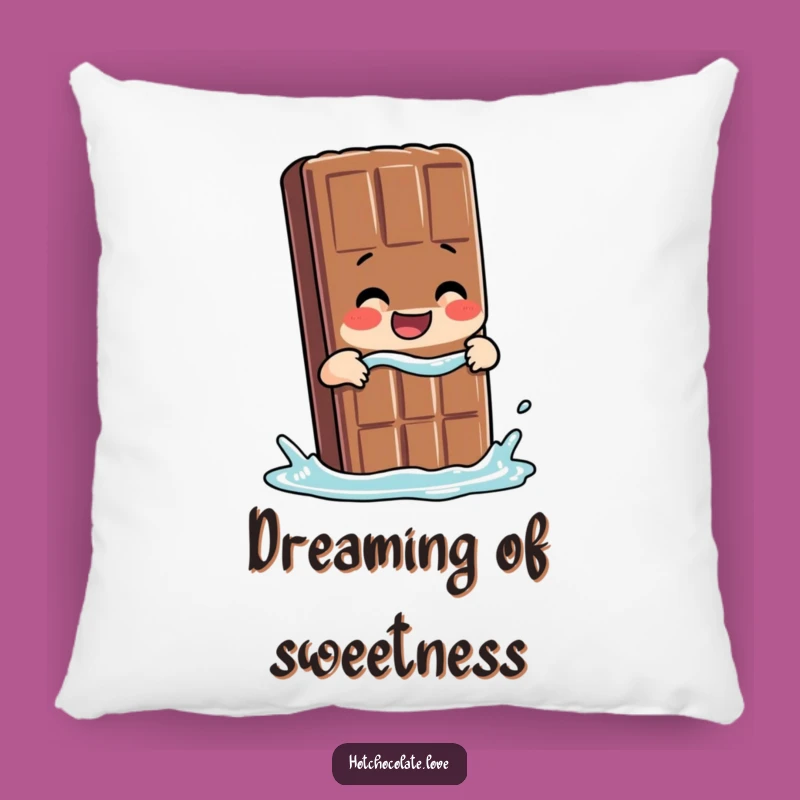 Funny Chocolate Bar Dip Pillow - Comfy & Sweet Decor