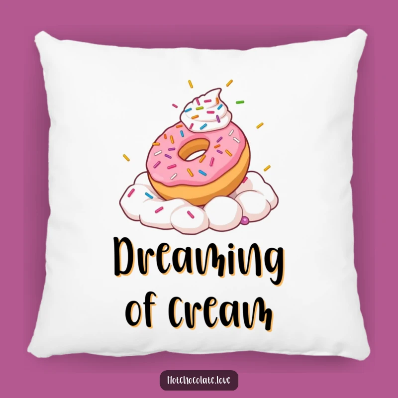Funny Donut Pillow: Frolicking Sprinkles, Cozy Comfort, Perfect Sweet Gift
