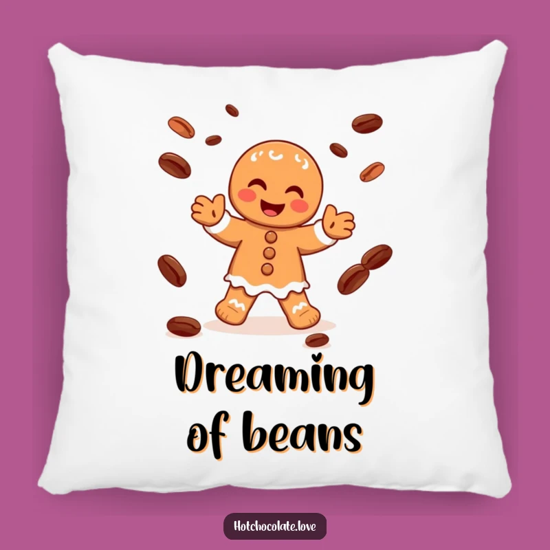 Funny Gingerbread Man Juggling Pillow - Cozy Festive Comfort