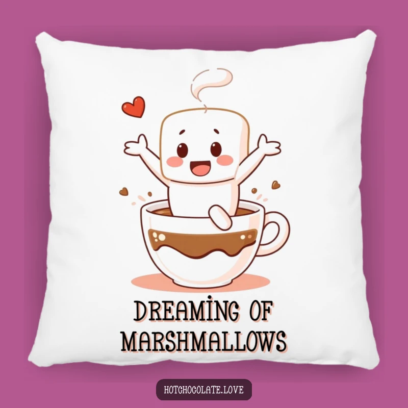 Funny Marshmallow Dive Pillow - Cozy Chocolate Cushion, Perfect Funny Gift