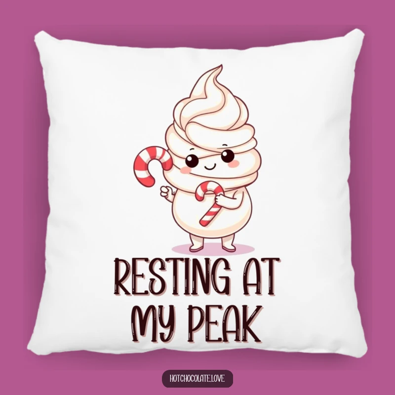 Funny Whipped Cream & Candy Cane Pillow: Add Comfort With This Hilarious Holiday Accent Pillow