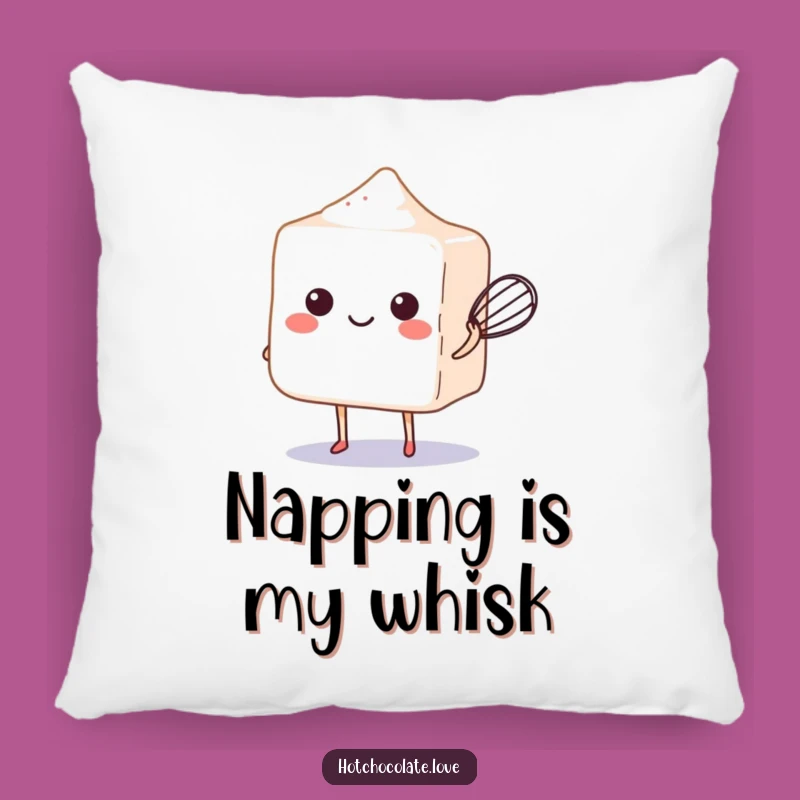 Funny Sugar Cube Whisk Pillow - Comfy Baking Decor Gift