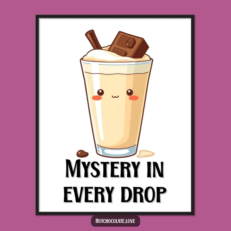 Funny Curious Chocolate Chip Digital Art: Instant Playful Intrigue for Your Space