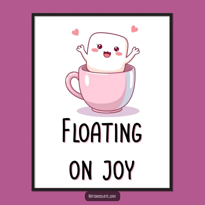 Funny Marshmallow Digital Art: Waving Sweetness for Instant Whimsical Decor