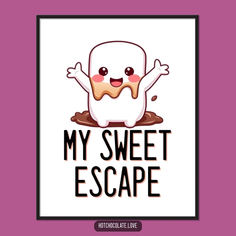 Funny Marshmallow Digital Art: Instant Sweetness and S'mores Joy for Your Walls