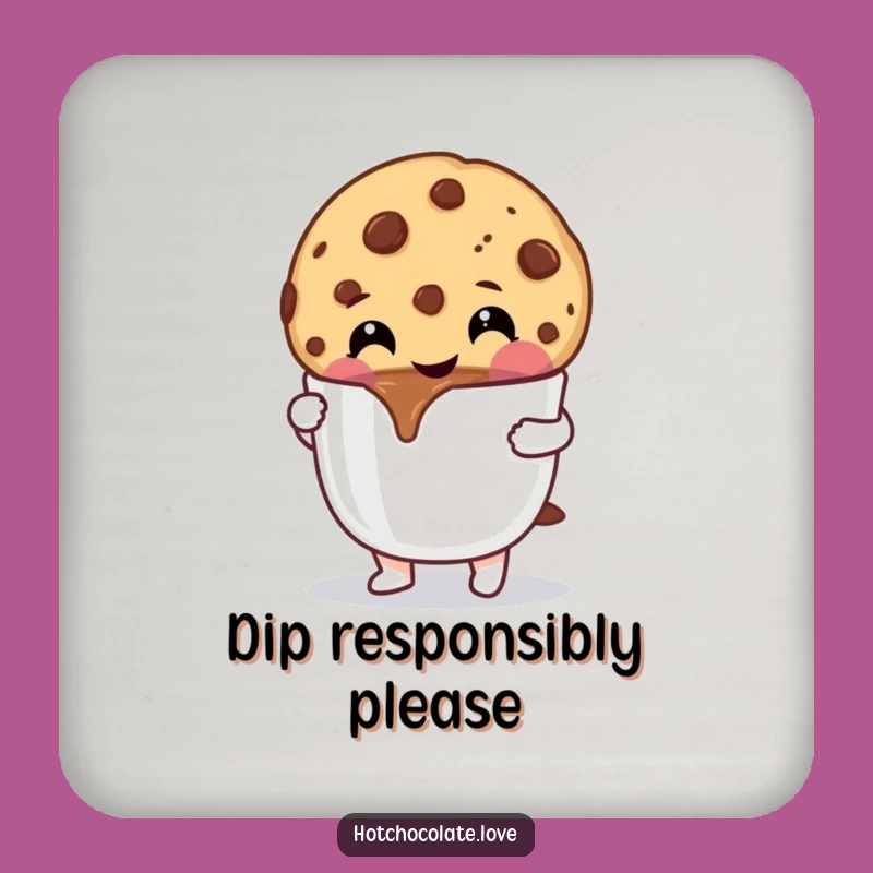 Funny Cookie Coaster: Protect Surfaces with Hilarious Dipping Art