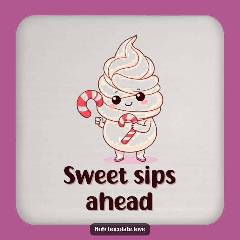 Funny Whipped Cream & Candy Cane Coaster Set: Protect Surfaces With This Hilarious Holiday Decor