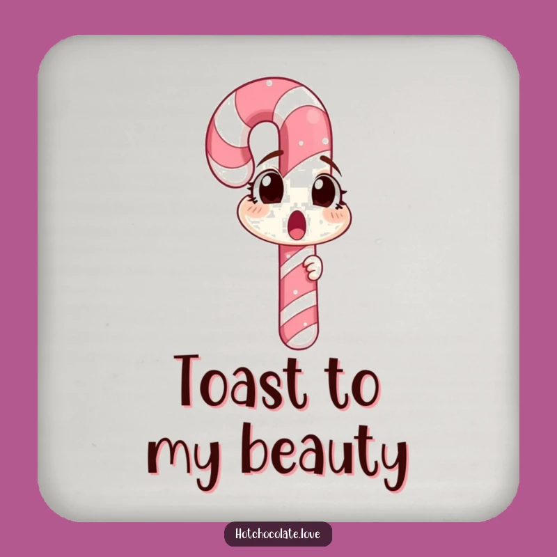 Funny Surprised Candy Cane Coaster Set: Protect Surfaces With This Hilarious Holiday Decor