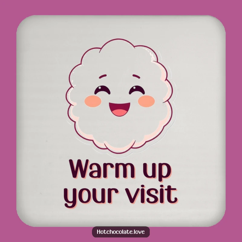 Funny Smiling Steam Coaster: Protect Surfaces with Warmth and Happy Charm