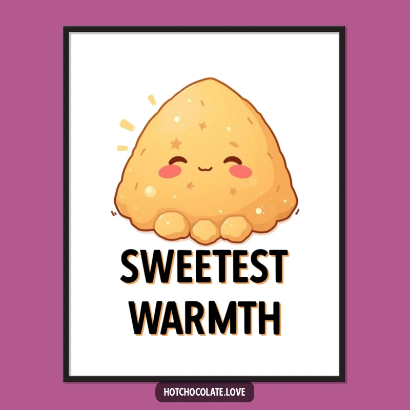 Funny Brown Sugar Warmth Poster: Cozy Sweetness Art Print Makes a Perfect Gift