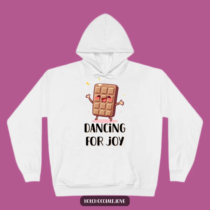 Cozy Funny Dancing Chocolate Bar Hoodie: Sweet Moves Comfort for Chocoholics