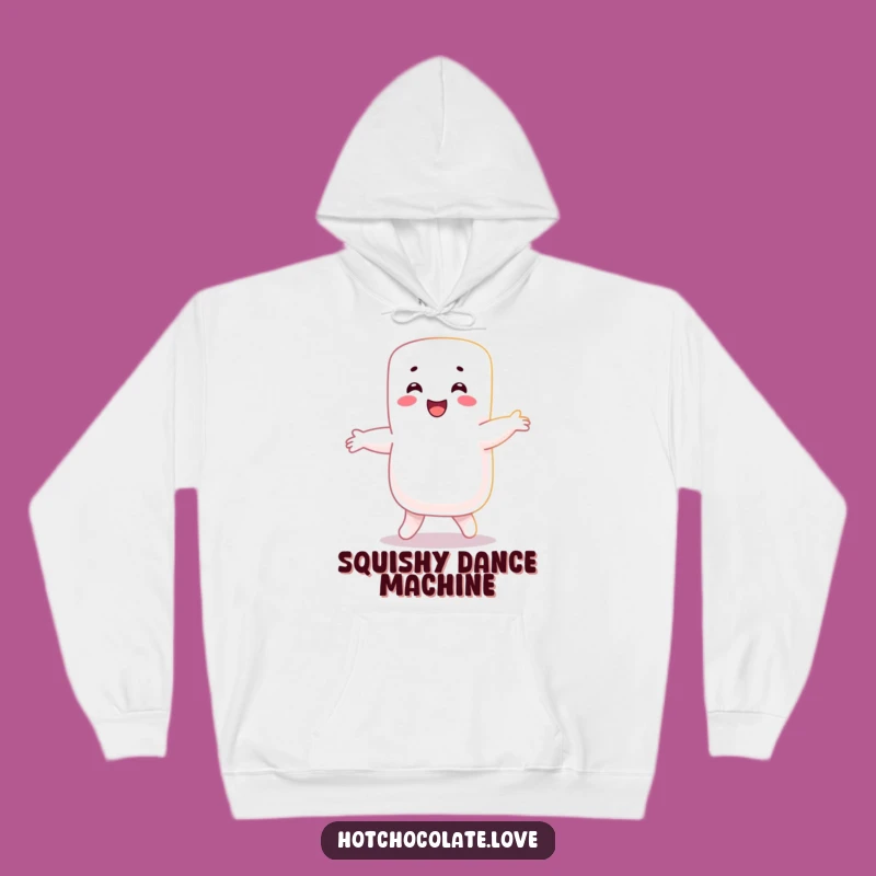 Funny Marshmallow Dance Hoodie: Cozy Confectionery Character Funny Gift