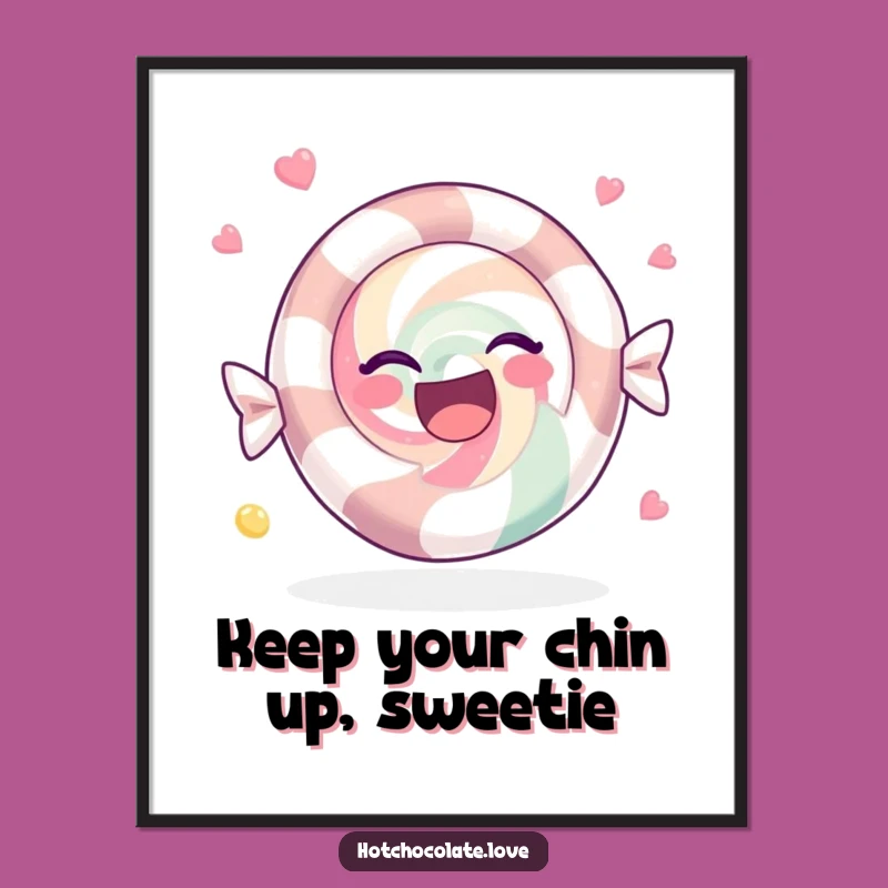 Content Peppermint Candy Printable Wall Art: Free Downloadable Joyful Decor