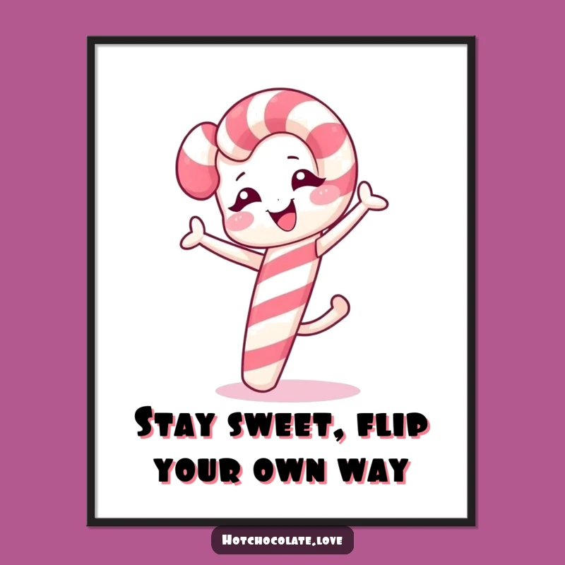 Free Printable Funny Candy Cane Wall Art: Whimsical Downloadable Decor