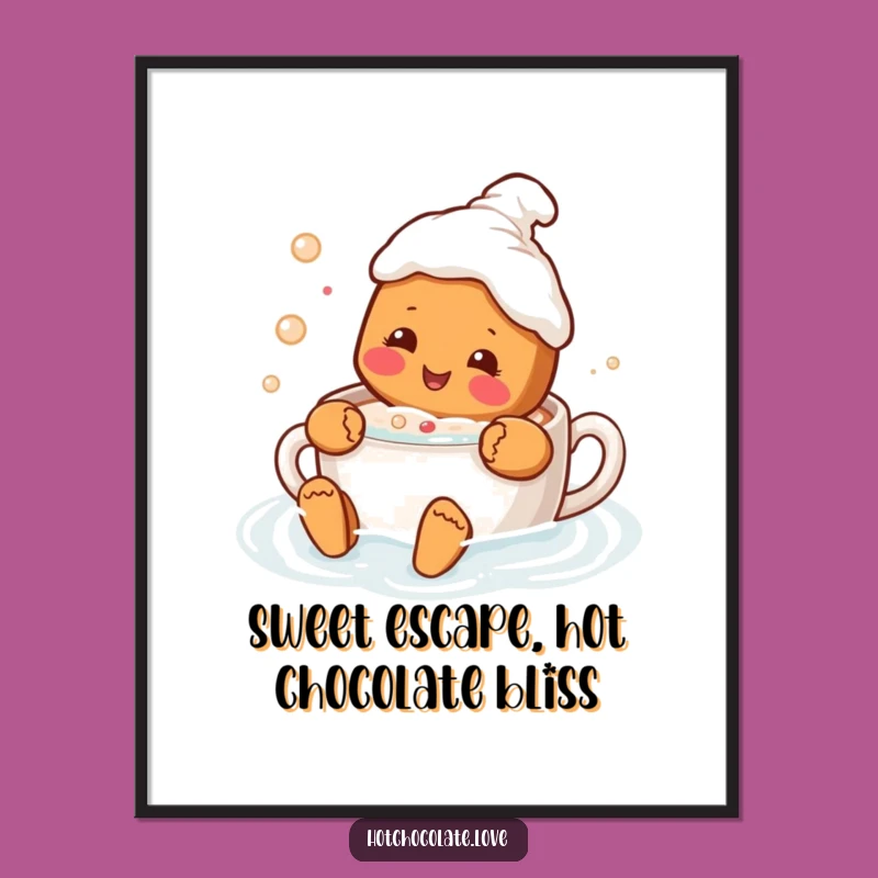 Funny Free Printable Wall Art: Gingerbread Swim, Hilarious Downloadable Decor