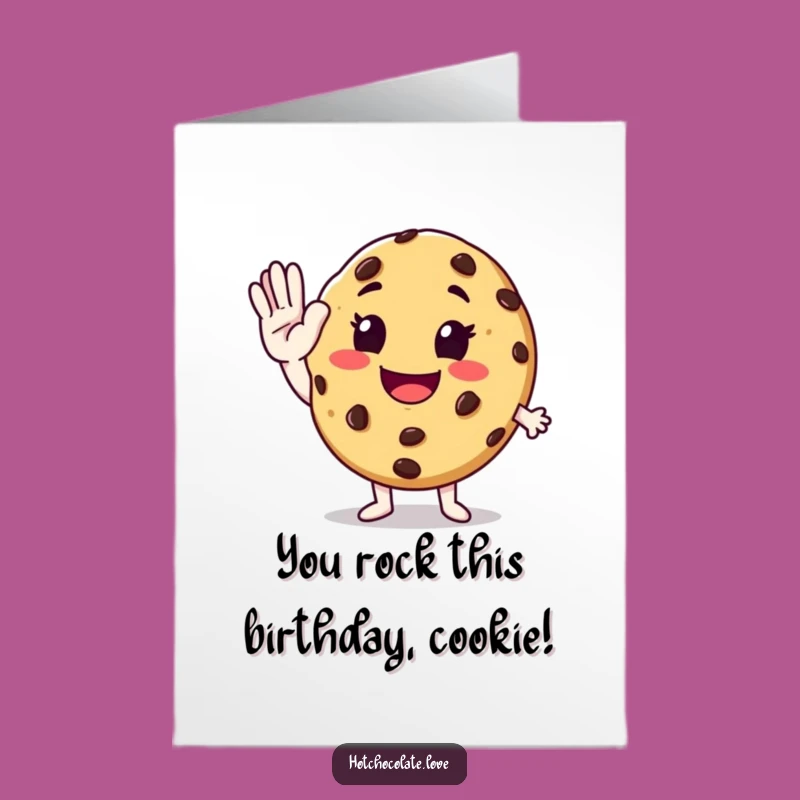 Free Printable Birthday Card: High-Five Cookie for a Sweet Day!