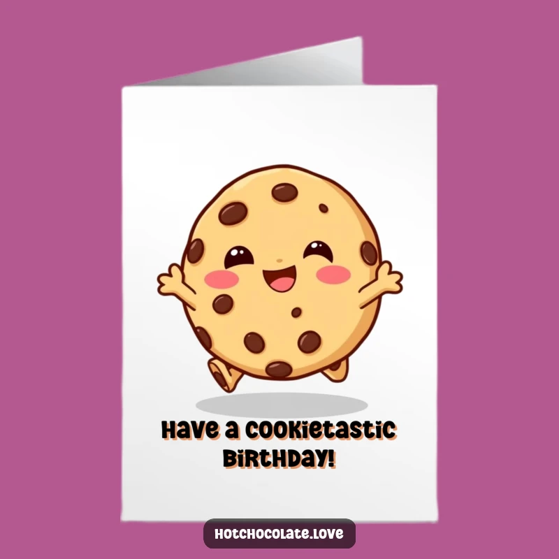 Giggling Cookie Birthday Card Free Printable - Fun & Festive Downloadable Art