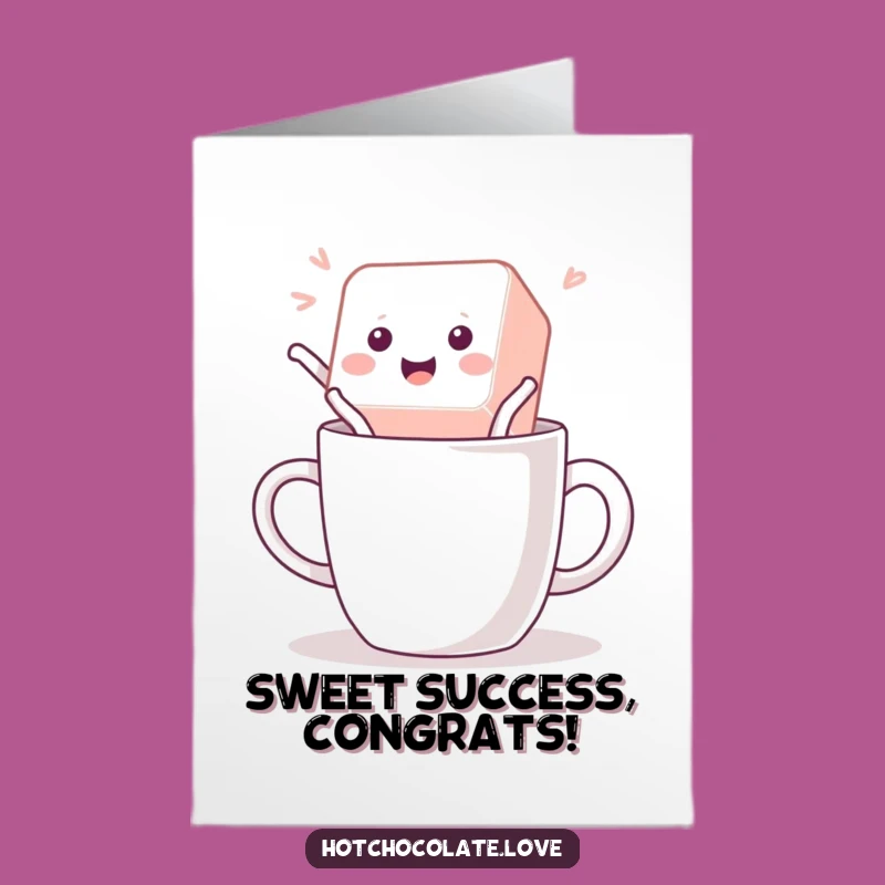 Funny Sugar Cube Congratulations Card: Free Printable Downloadable Gift