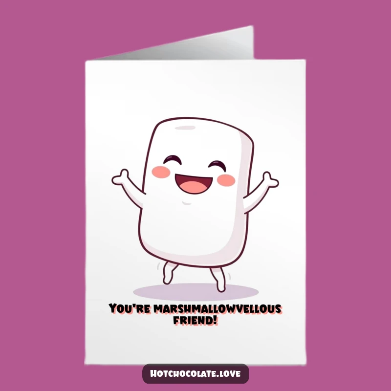 Free Printable Congrats Card: Silly Marshmallow Dance Celebration