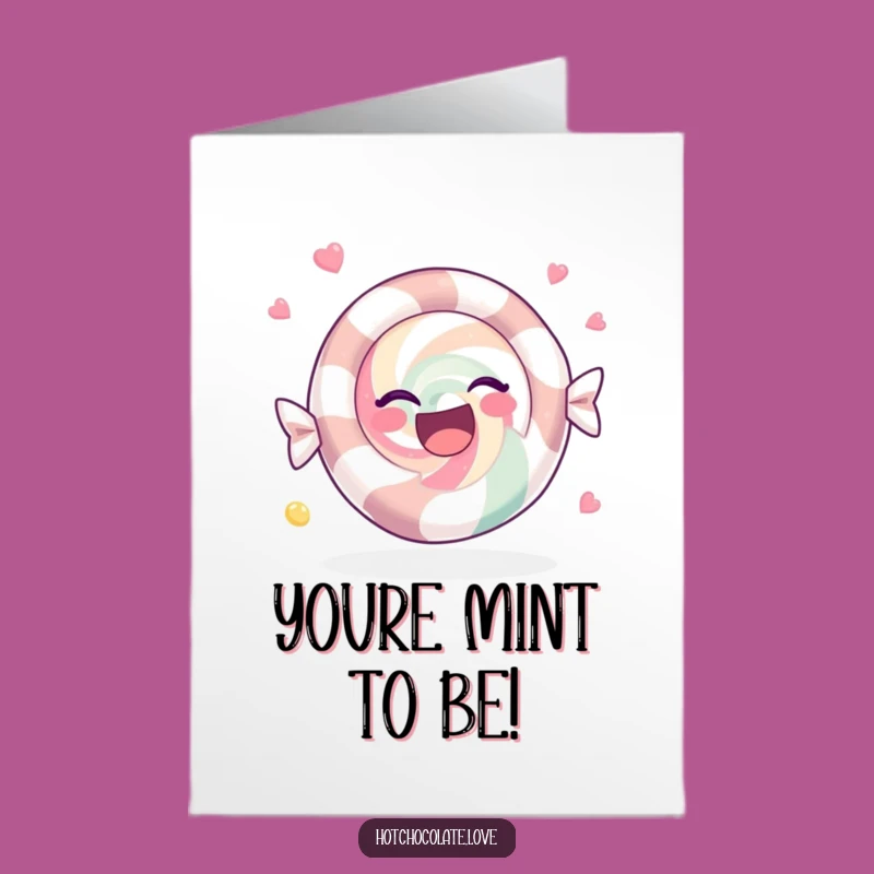 Free Printable Thank You Card: Peppermint Candy Spin Funny Downloadable