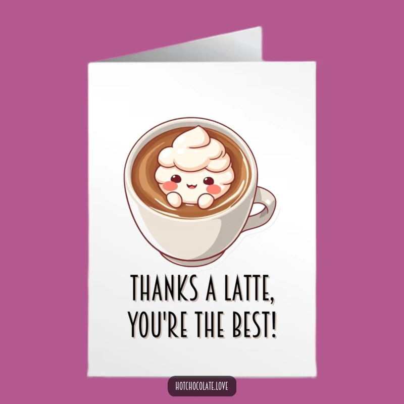 Thank You Cocoa Puff Card Free Printable - Express Gratitude Downloadable Art