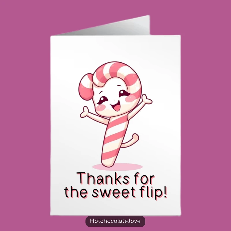 Free Printable Funny Candy Cane Thank You Card: A Sweet Gesture