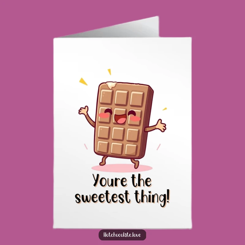 Free Printable Chocolate Thank You Card: Dancing Funny