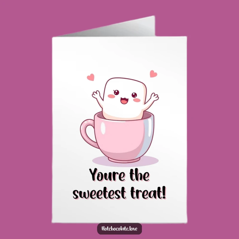 Free Printable Marshmallow Thank You Card: Happy Waving Funny