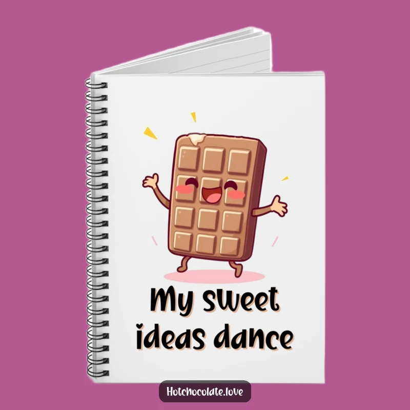 Funny Chocolate Bar Notebook: Jot Down Sweet Ideas with Dancing Flair