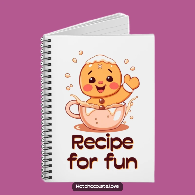 Funny Gingerbread Notebook: Hilarious Cocoa Splashing Journal for Festive Ideas