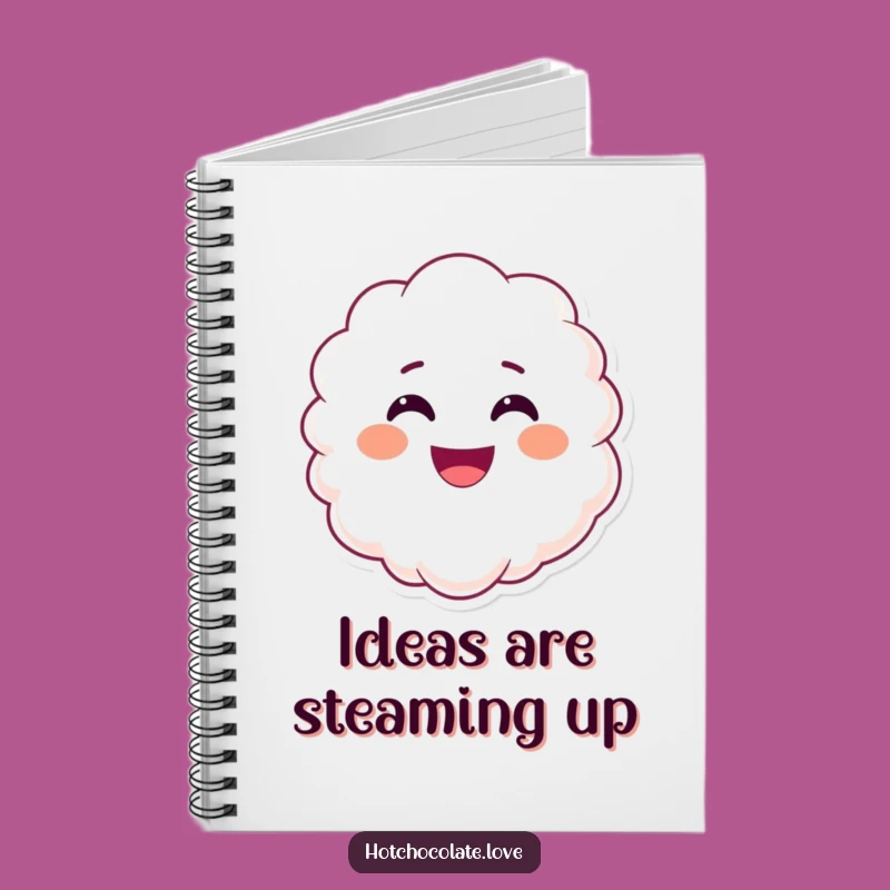 Funny Smiling Steam Notebook: Jot Down Ideas with Warmth and Happy Thoughts