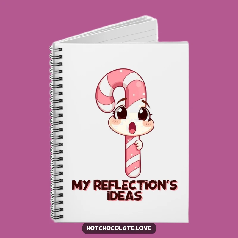 Funny Surprised Candy Cane Notebook: Jot Down Thoughts In This Hilarious Holiday Journal Gift