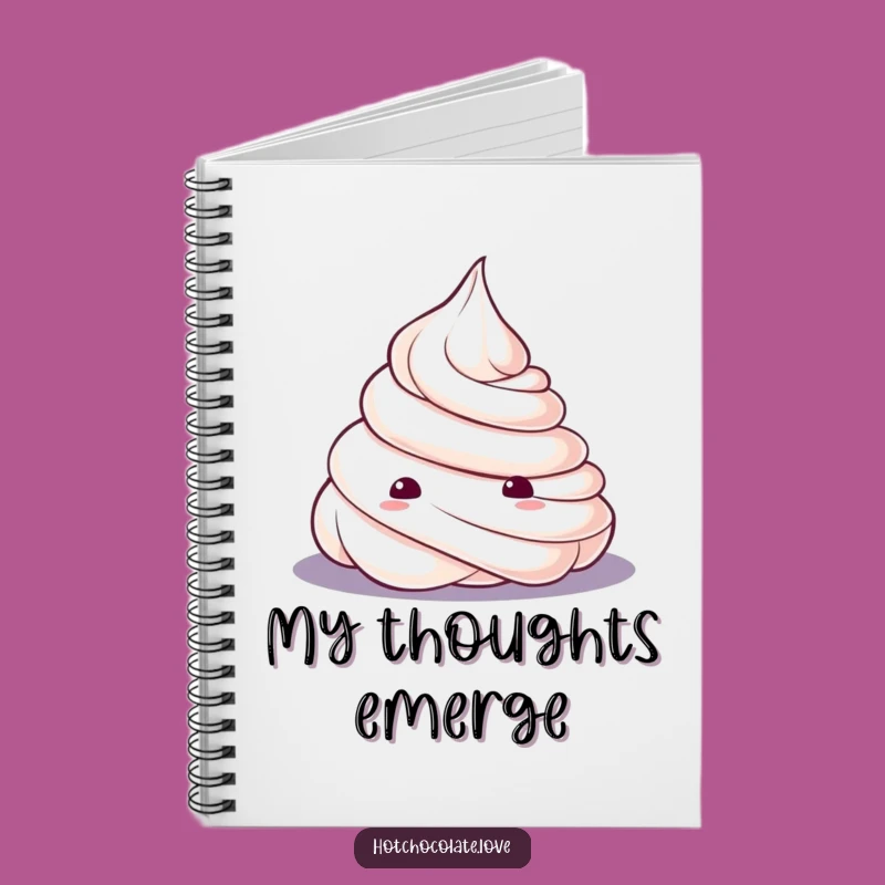 Funny Whipped Cream Notebook: Cute Curious Dollop for Notes, Perfect Gift