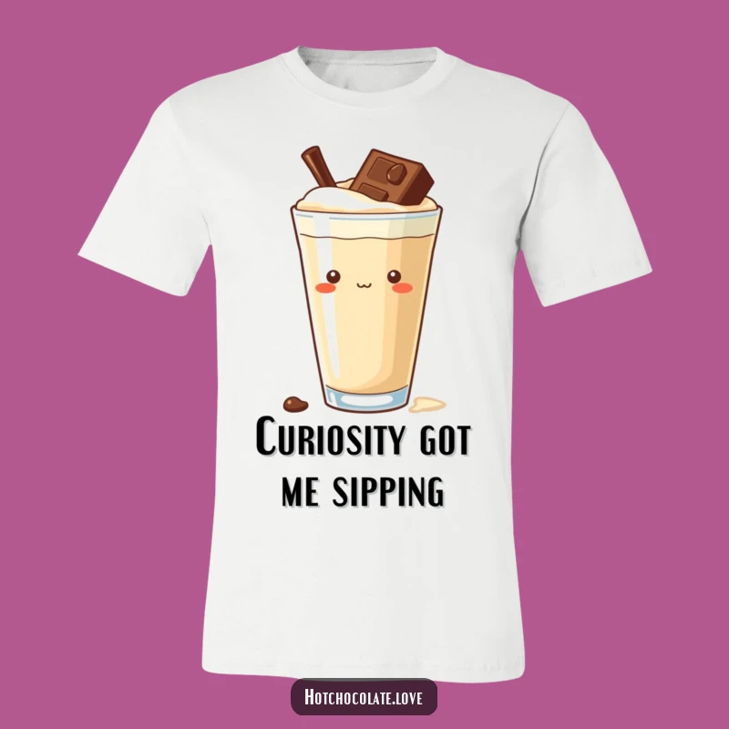 Funny Curious Chocolate Chip T-Shirt: Show Off Your Peek with This Delicious Graphic Tee