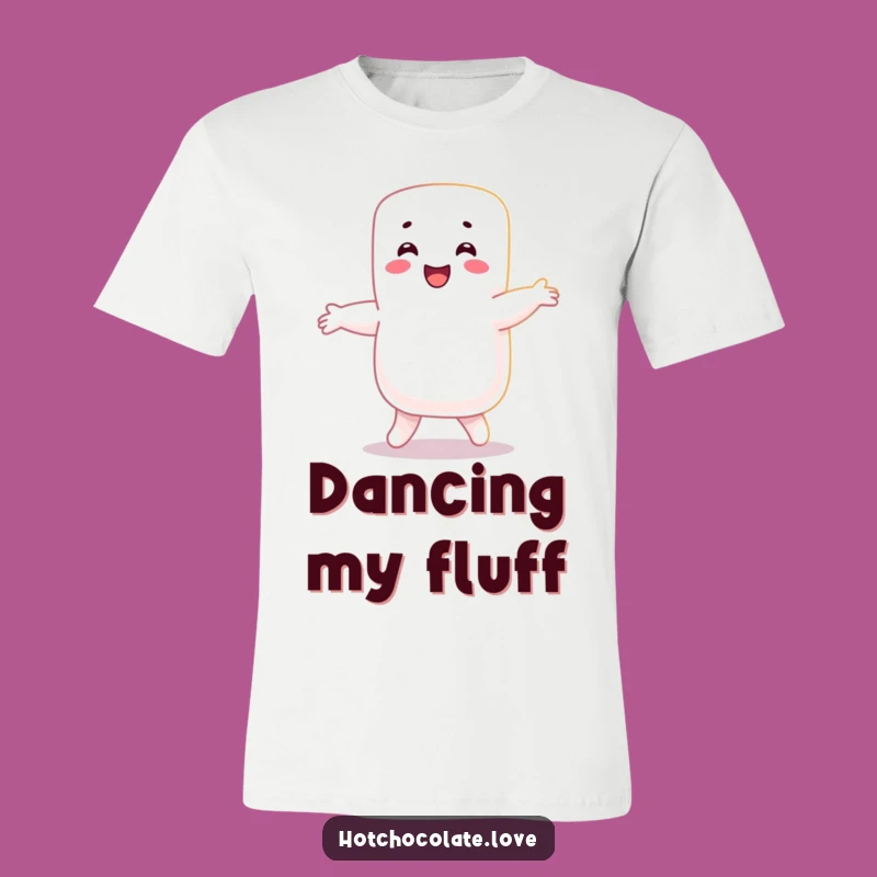 Funny Marshmallow Dance T-Shirt: Joyful Confectionery Character Funny Gift